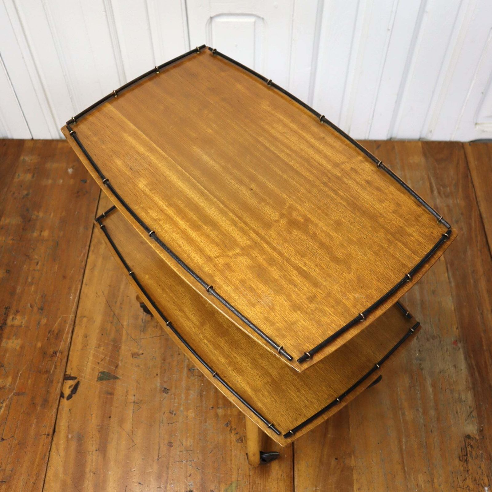 Mid Century Drinks Trolley Cart photo vintage