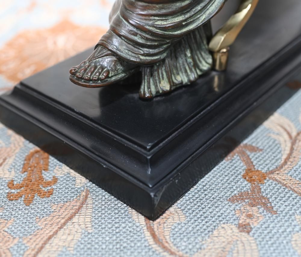 Grand Tour Bronze Roman Statue Agrippina Italian Casting 1810 Zoffoli photo 1150.0