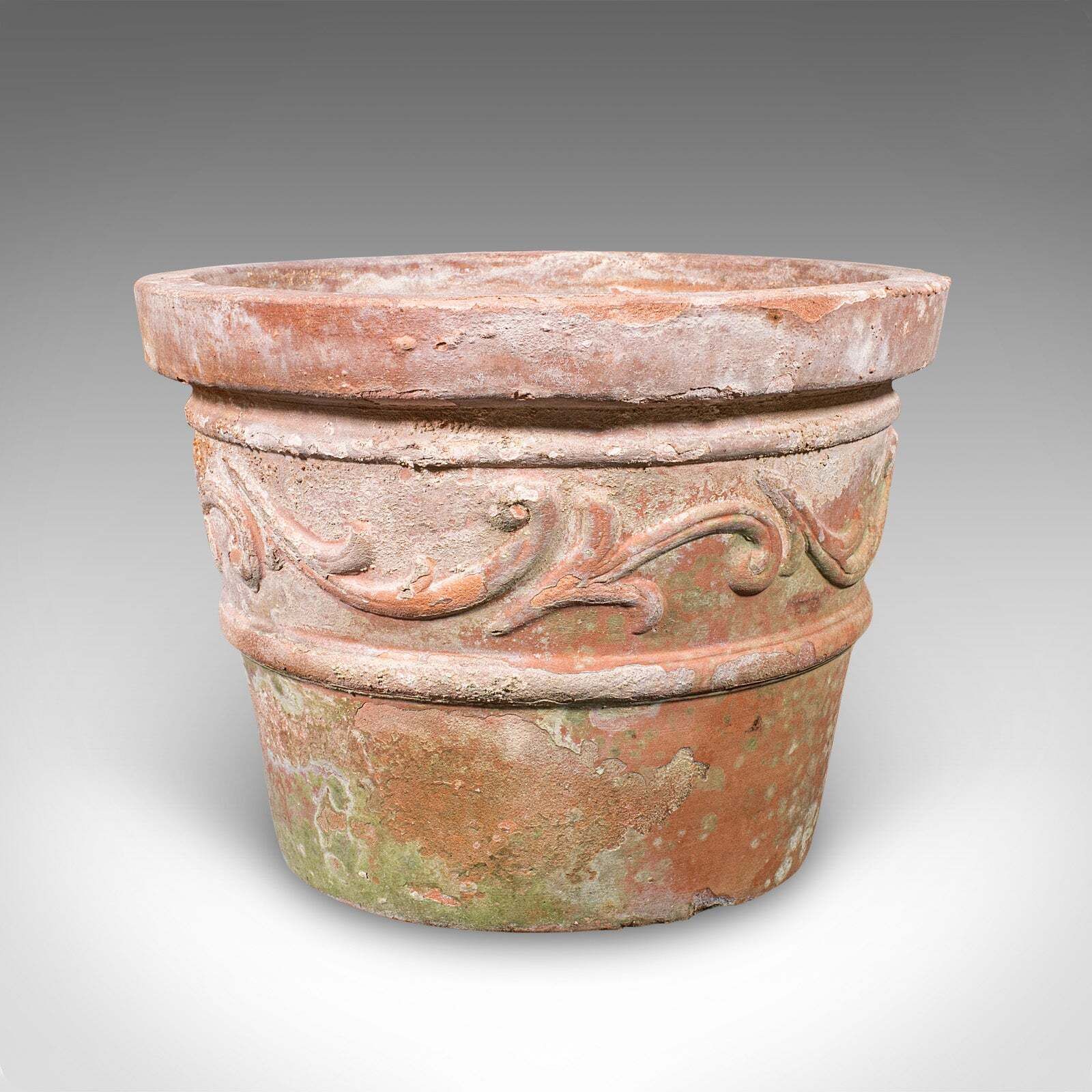 Antique Patio Planter, English, Terracotta Ornamental Tree Jardiniere, Victorian photo for sale