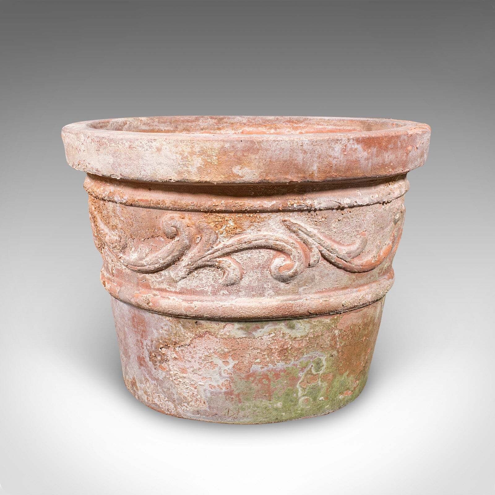 Antique Patio Planter, English, Terracotta Ornamental Tree Jardiniere, Victorian photo Home Decor