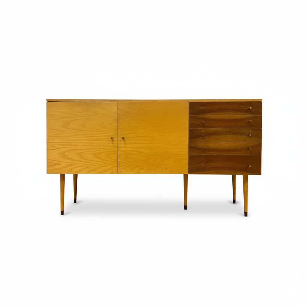 Mid Century Ladekast Van Jitona, Tsjechische Brusselse Stijl, Jaren 1960