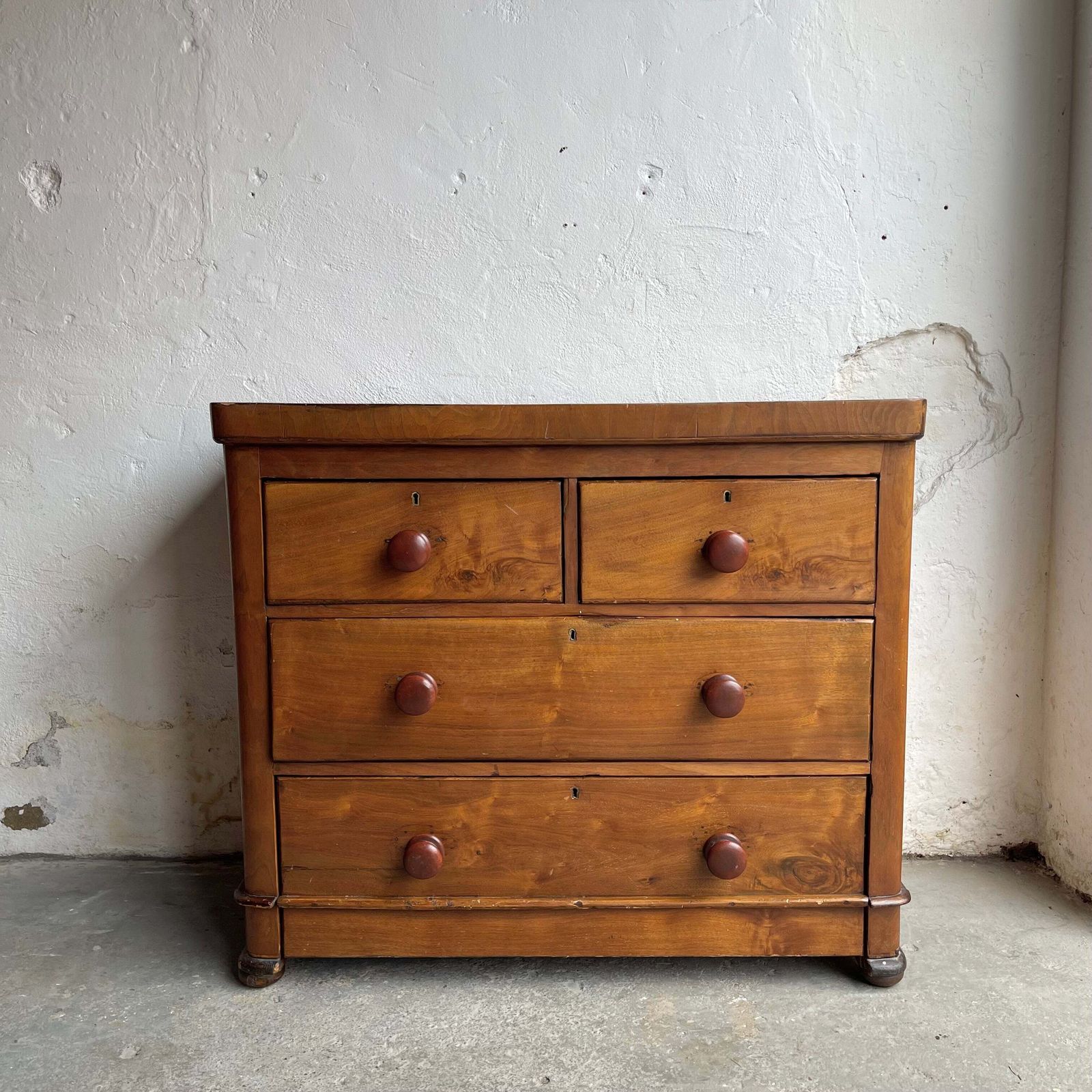 Antique Pine Chest Of Drawers  #1832