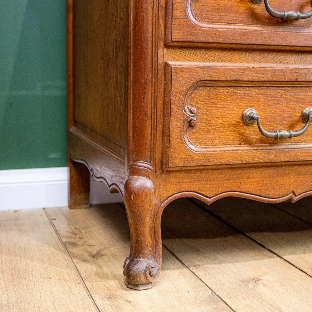 450.0 French Oak Chest Of 3 Drawers photo