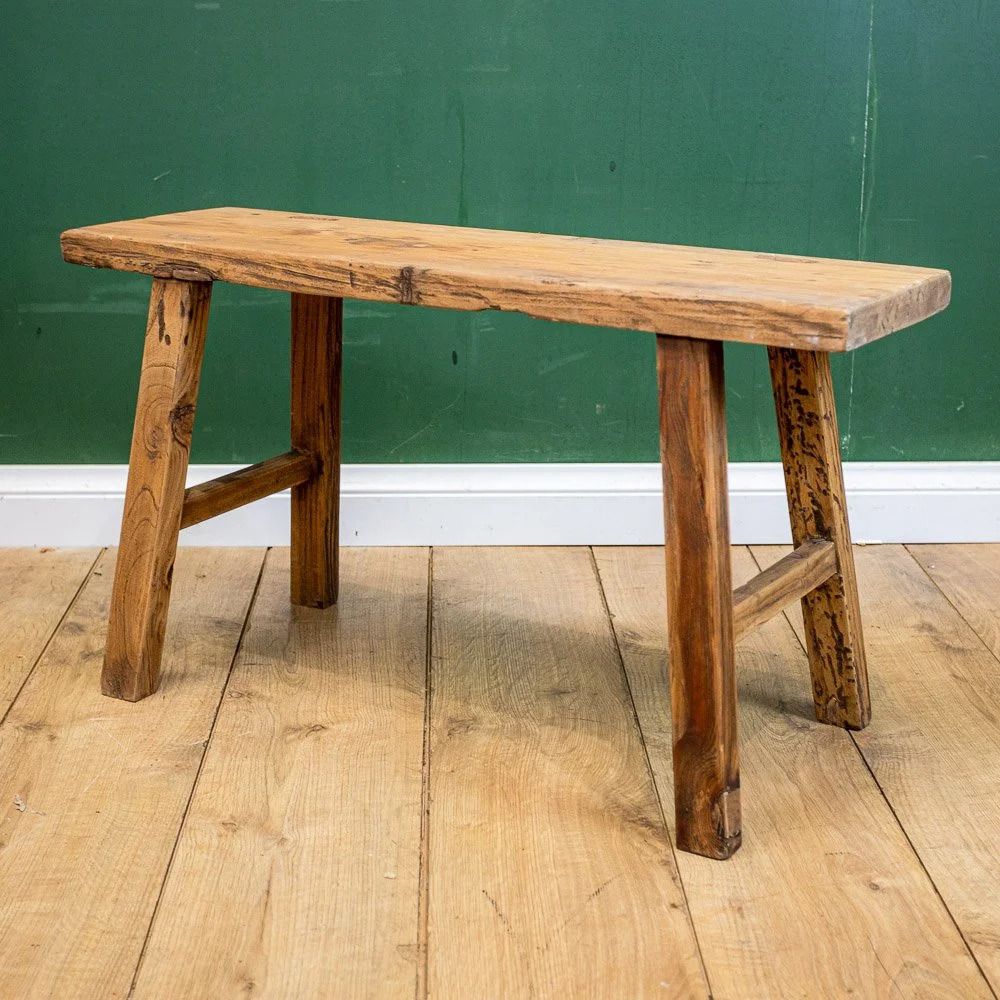 Reclaimed Elm Double Bench photo for sale