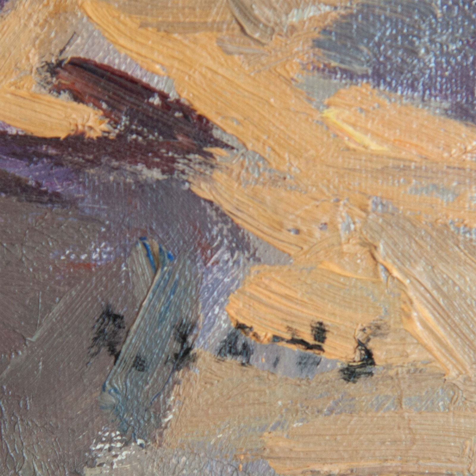 Boten Op Het Strand, Catalonië – Post Impressionistisch Olieverfschilderij   Gesigneerd R. Sans photo Kunst