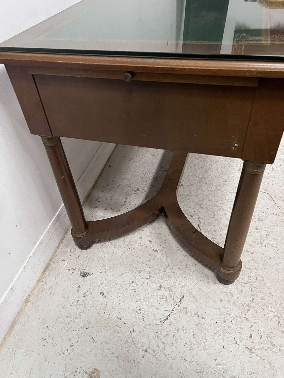 Empire Style Desk In Mahogany And Veneer, 20th Century photo 1113.075