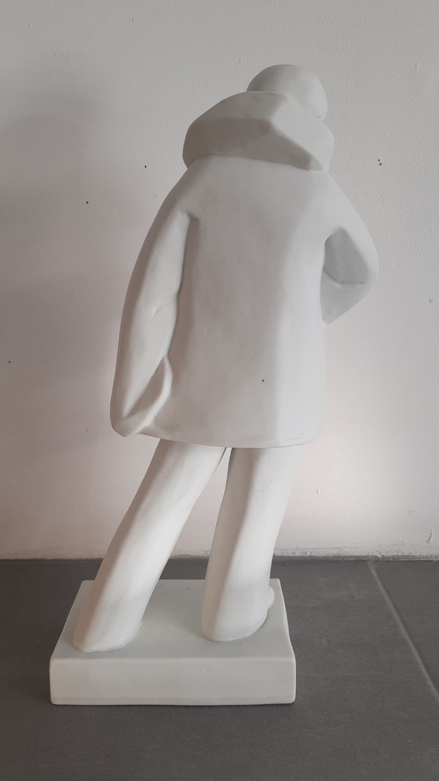 Antique French Art Deco Bisque 1930's Figure Eugene Riboulet 'Paillasse' Clown photo for sale