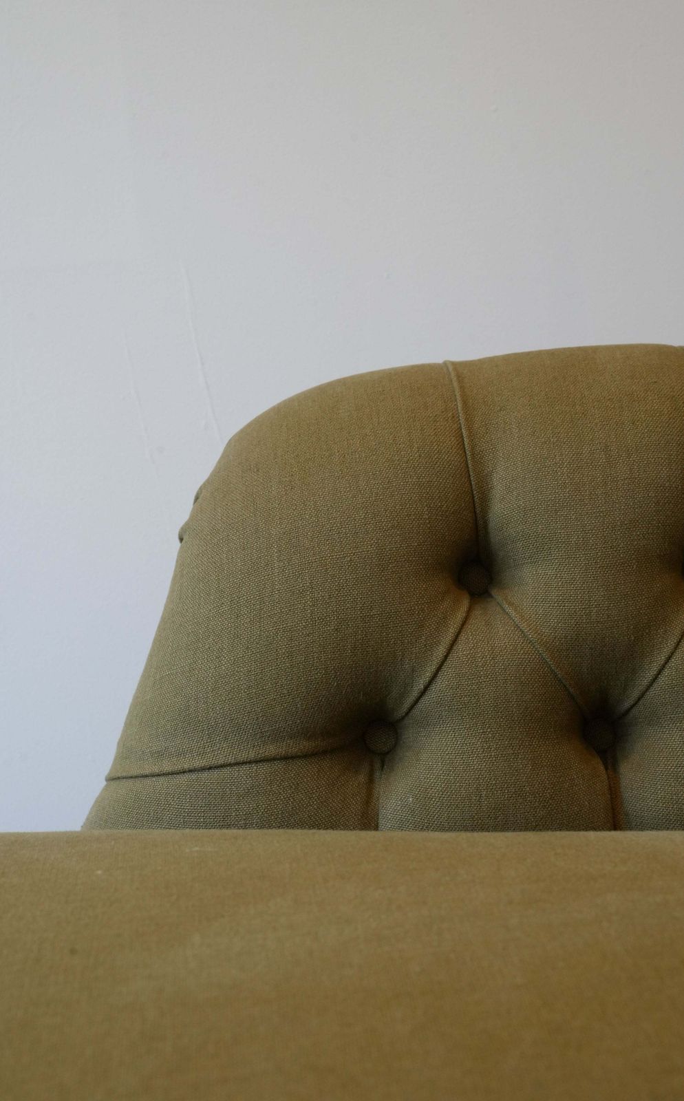 Regency Chaise Longue Upholstered In Antique Linen photo buy