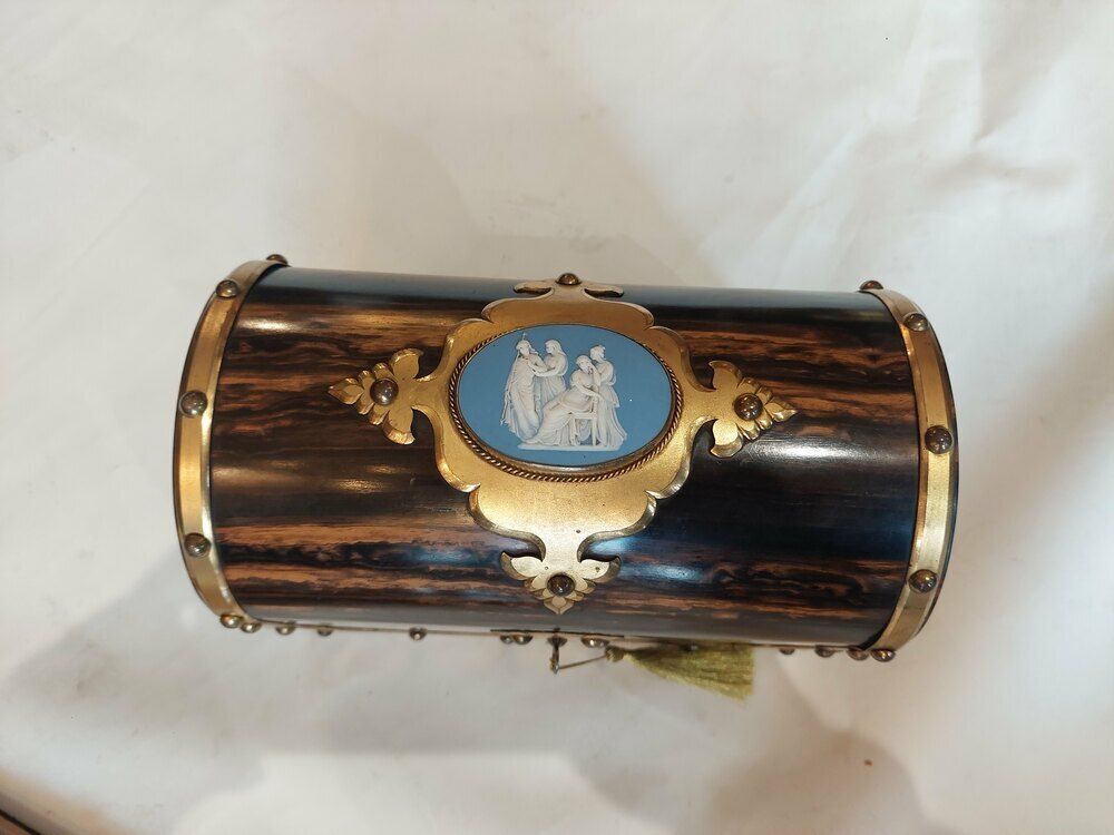 Victorian Coromandel Desk Set Letter Box photo Home Decor
