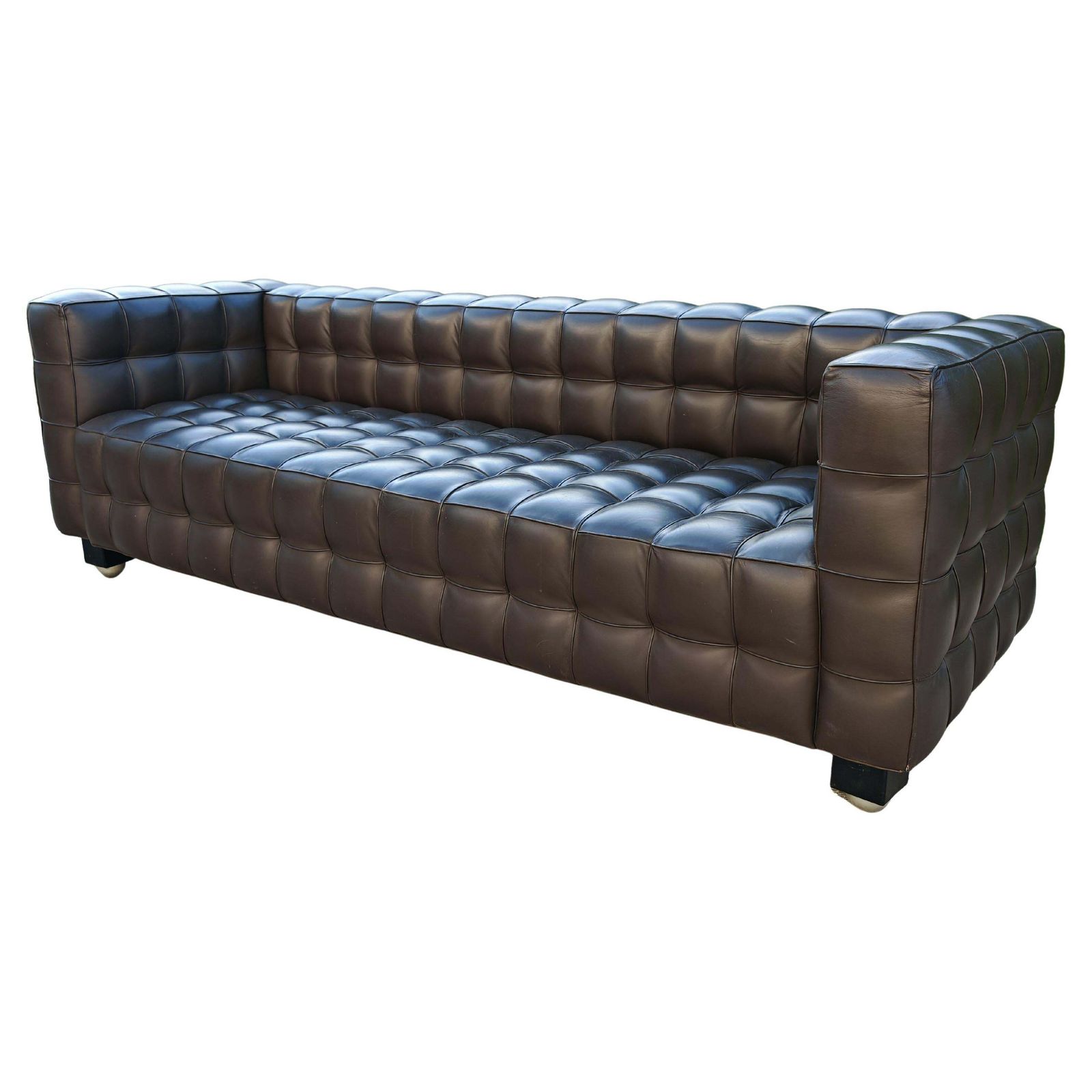 Vienna Secession Sofa "Kubus" By Josef Hoffmann, Manufactured By Wittmann