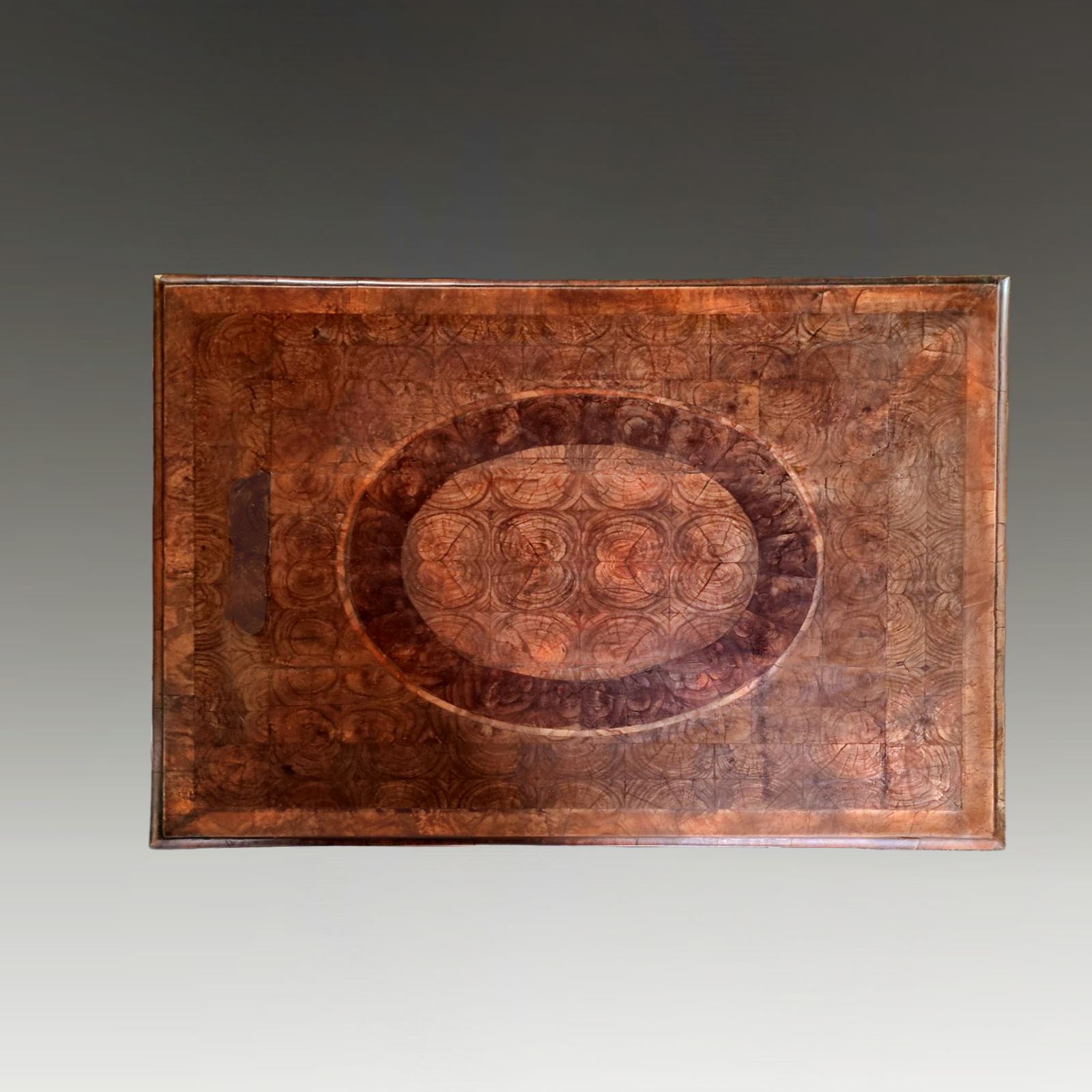 William And Mary Period   Walnut And Oyster Veneer Laburnum Large Box With Stand Circa 1690 photo vinterior