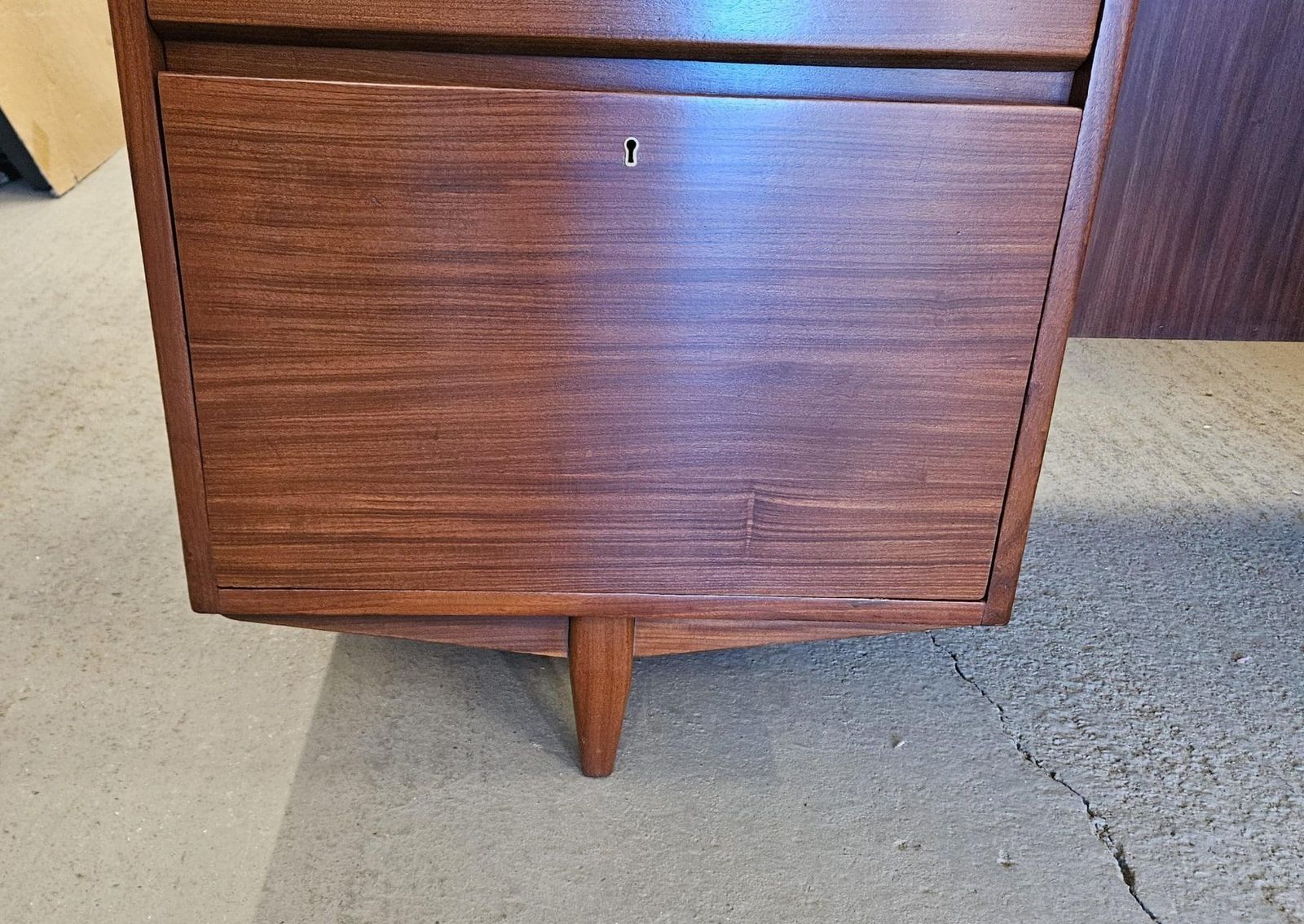 photo furniture Large Danish Mid Century Teak Desk