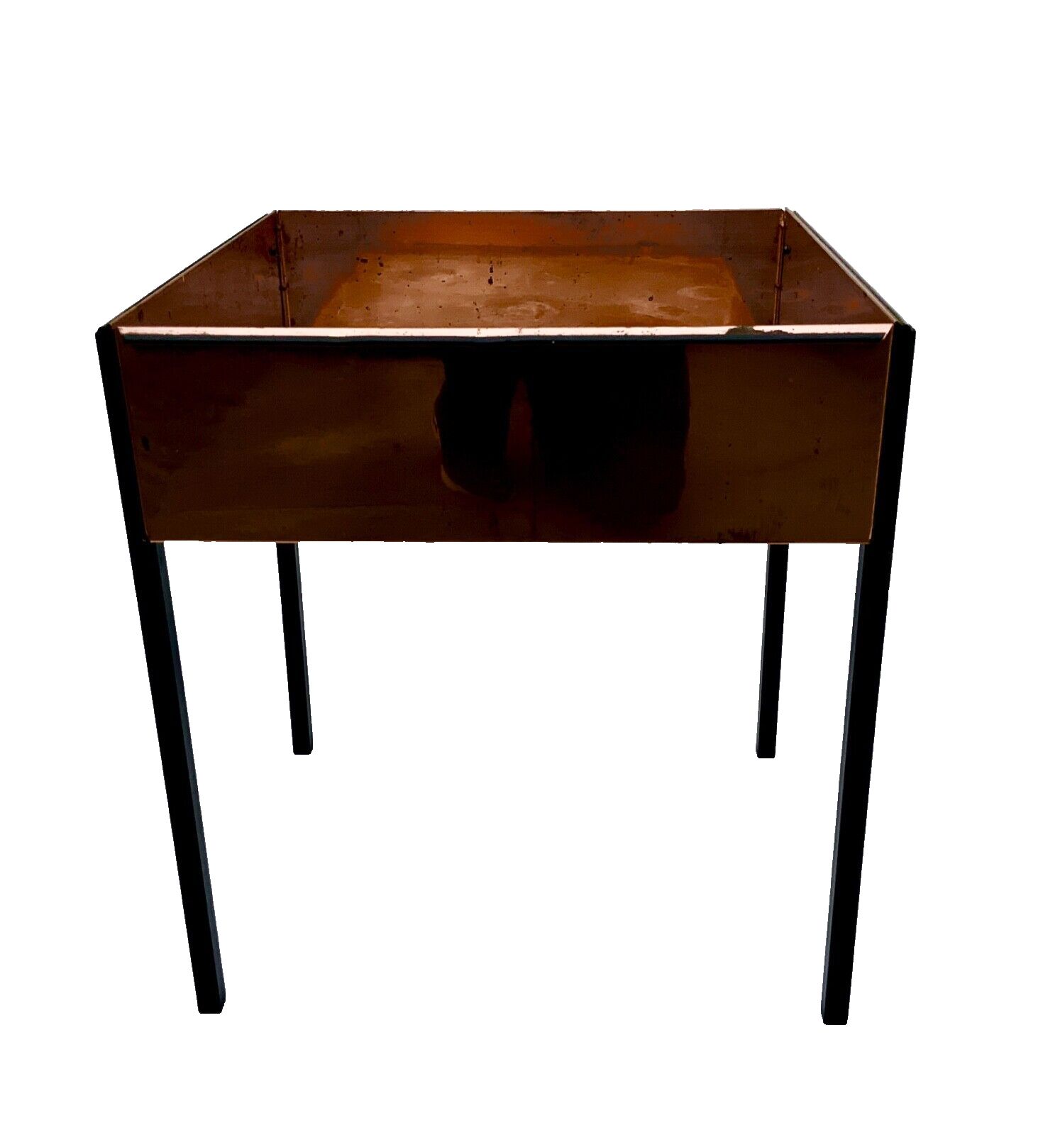 Square Copper Flower Table, Planter, Ab Markaryd H. Agne Jakobsson Sweden 1950s photo vinterior