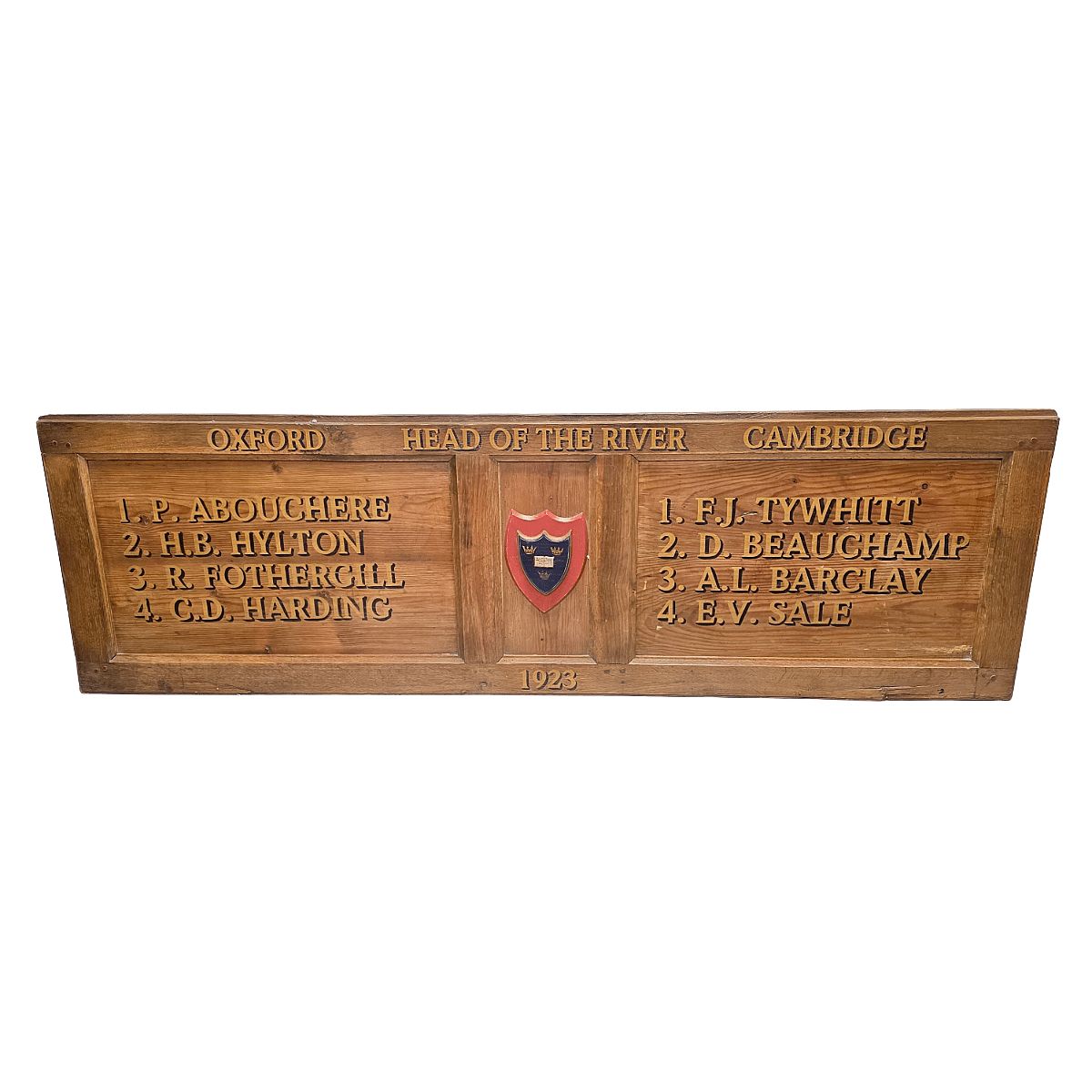 Memorial Oak Plaque Head Of The River From 1923
