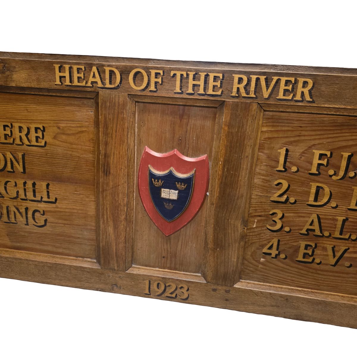 Memorial Oak Plaque Head Of The River From 1923 photo for sale