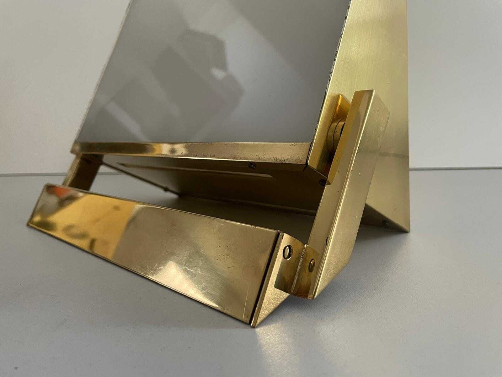 Lighting Mid Century Modern Rare Brass And Glass Pair Of Sconces By Vereinigte Werkstätten, 1960s, Germany photo