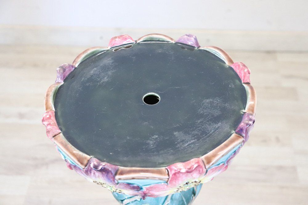 Art Nouevau Ceramic Vase With Column photo Home Decor