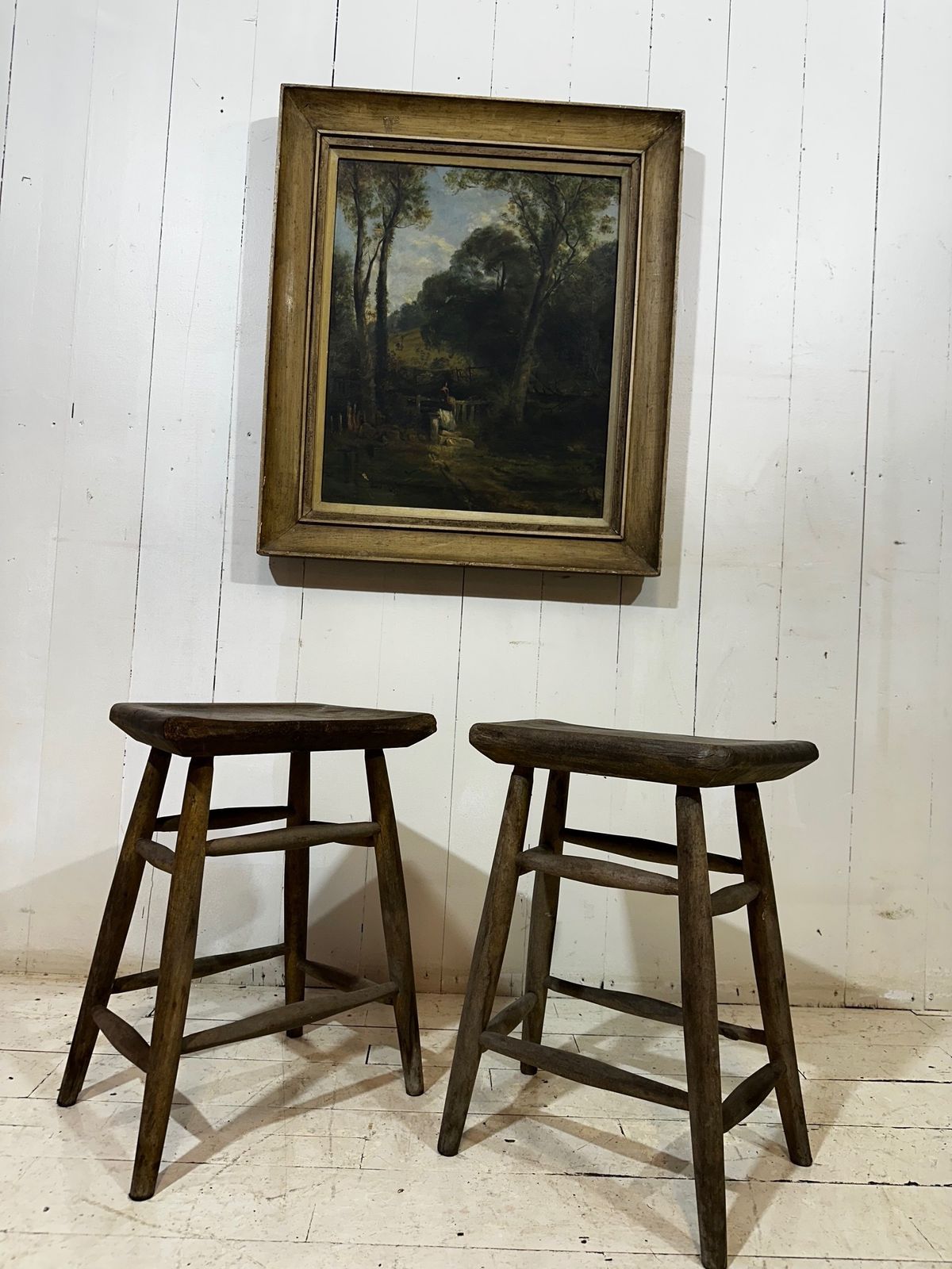 Victorian Pitch Pine Handcrafted Milking Stool photo for sale