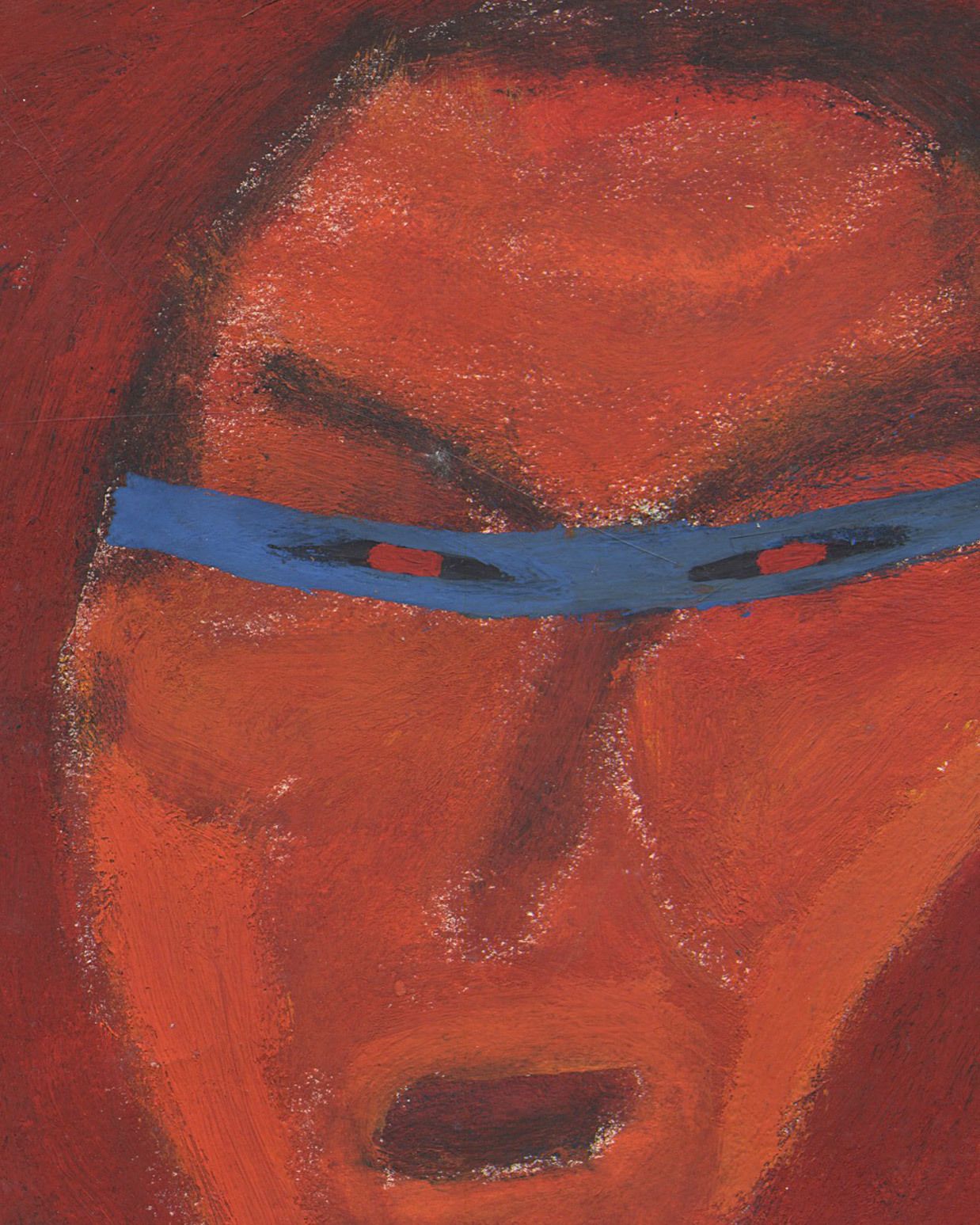 Unsettling Mixed Media Drawing By Famed Uk Outsider Artist photo for sale