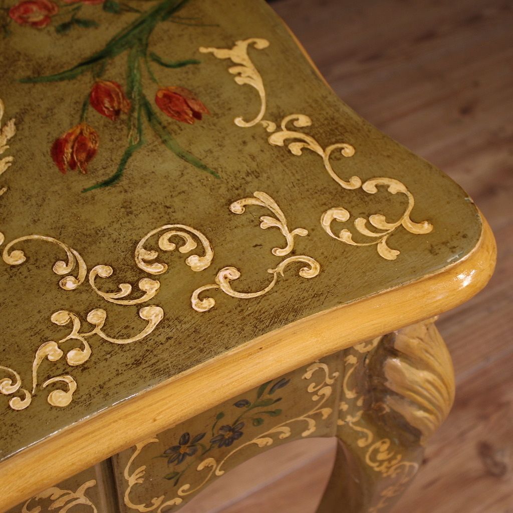 20th Century French Lacquered And Painted Writing Desk photo Furniture