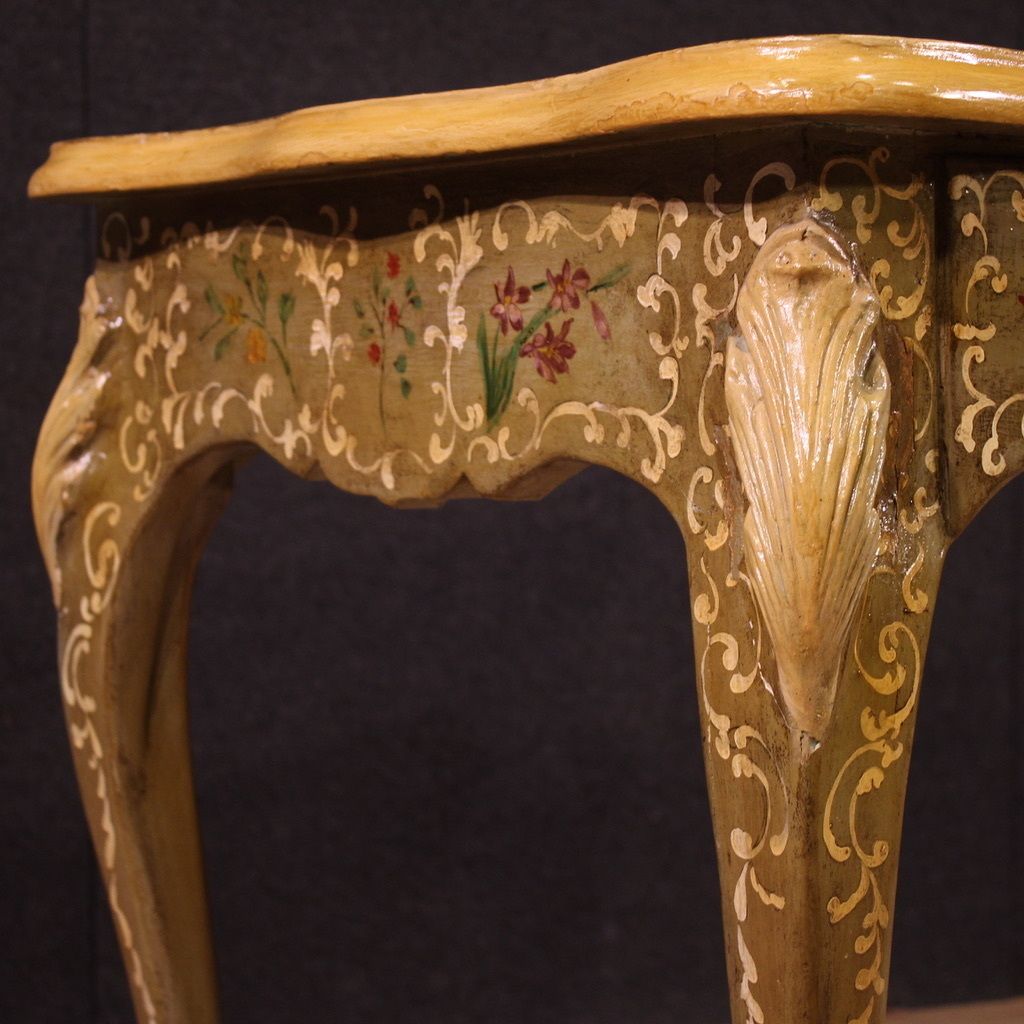 Furniture 20th Century French Lacquered And Painted Writing Desk photo