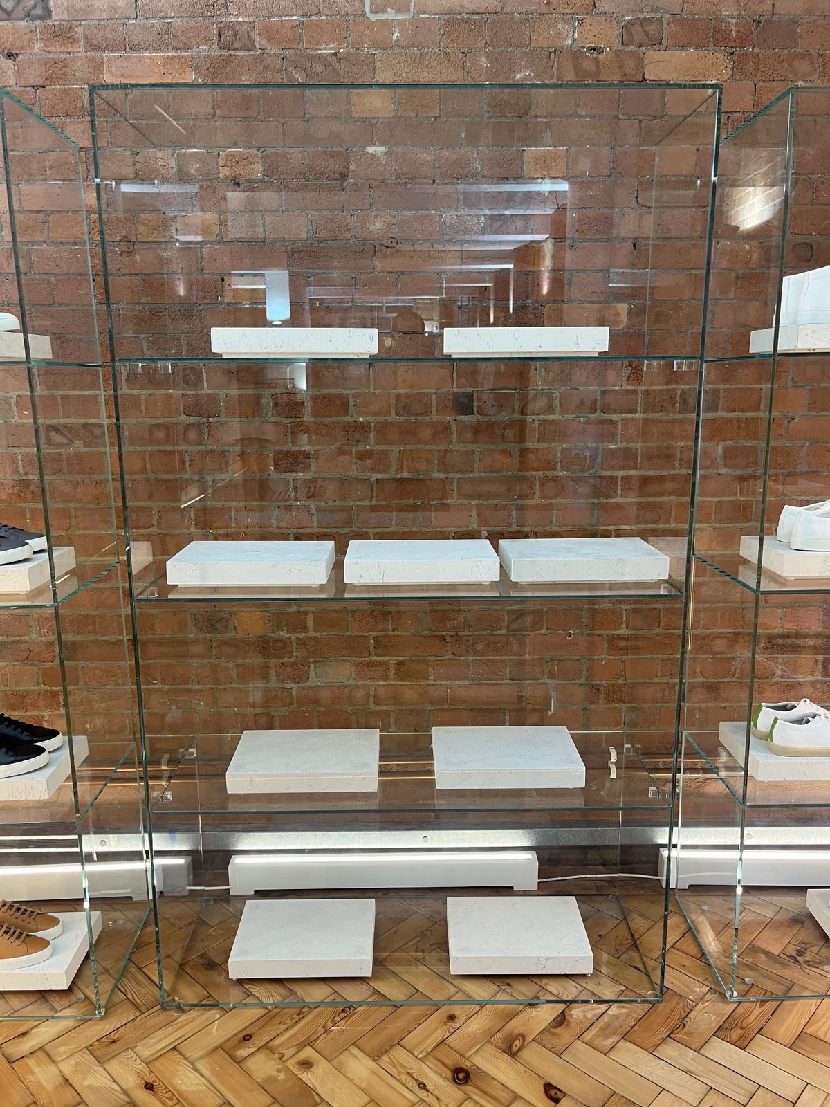 Large Glass Shelving Display Units 201 X 120 X 42.5 (Only 4 X Units Now Available) photo Furniture