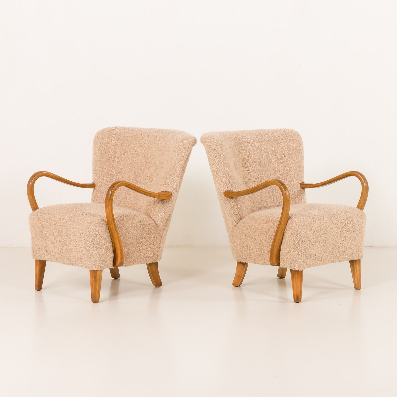 Alfred Christensen Pair Of Two Armchairs, Denmark 1950s photo vinterior