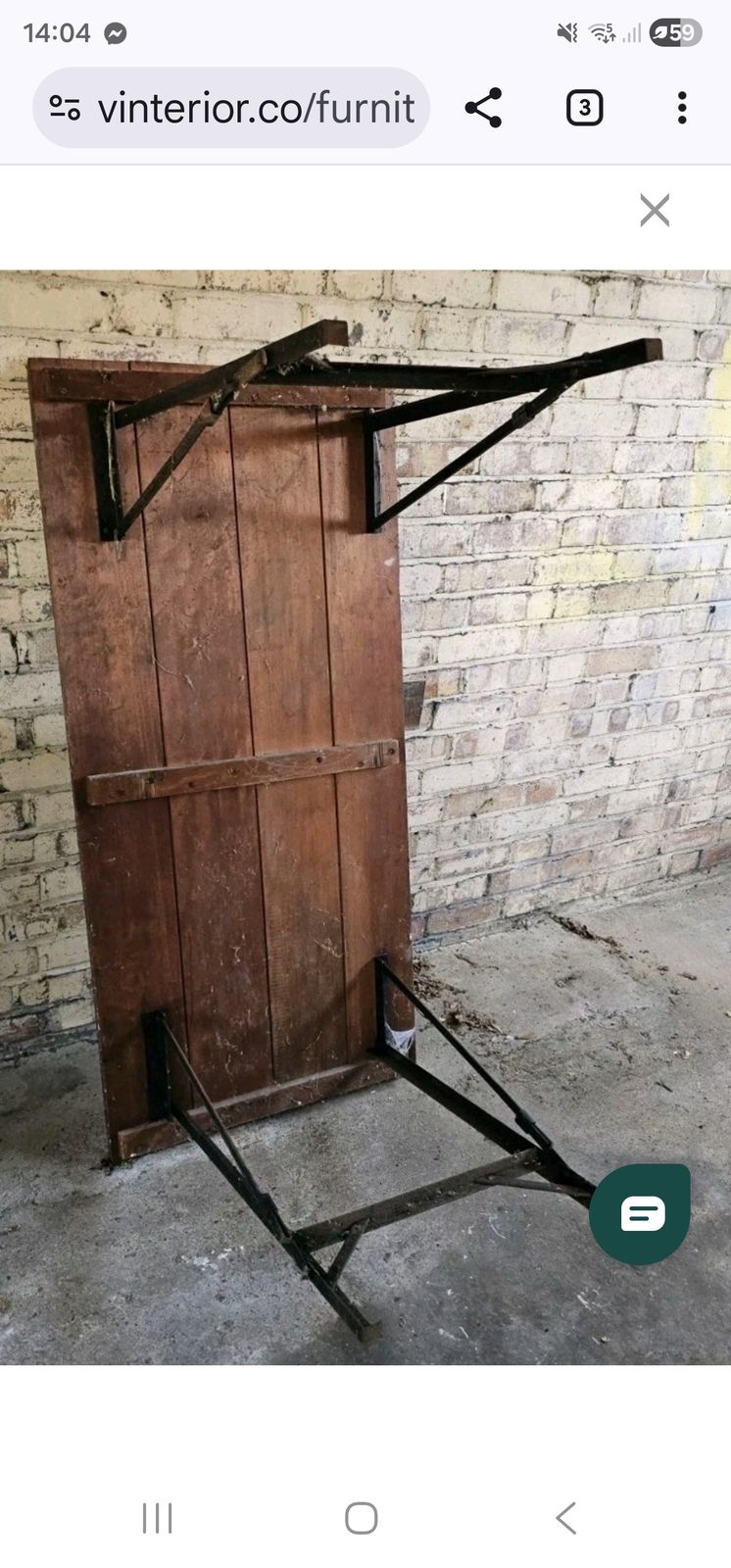 Early 20th Century Pine And Iron Trestle Work Table England, Circa 1900 photo for sale
