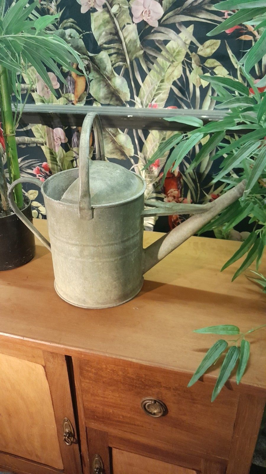 Vintage Galvanised Watering Can 1 1/2 Gallon photo vintage
