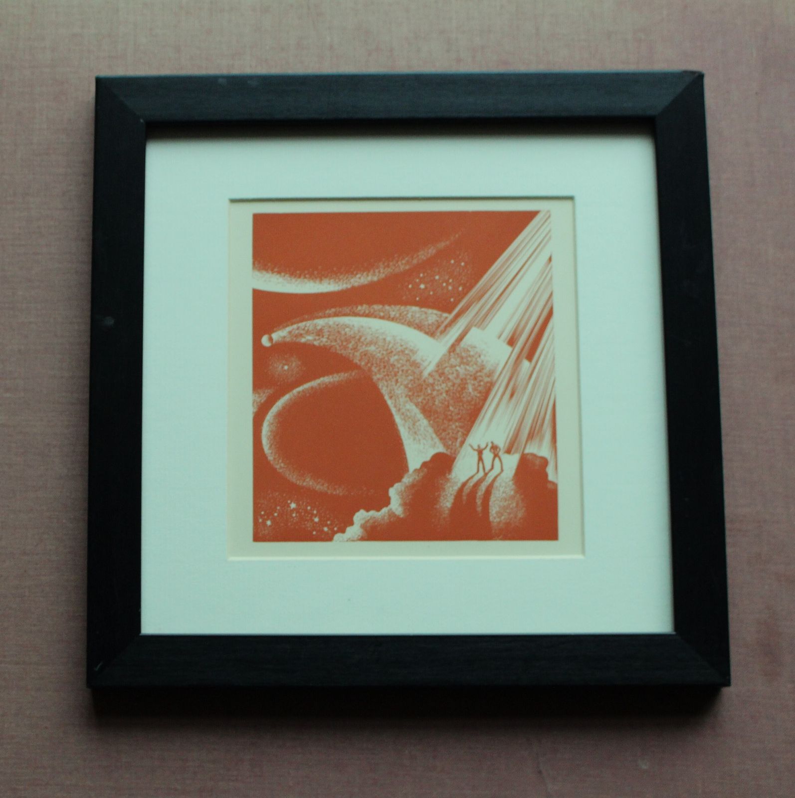 A Scarce Monocolour Lithograph From A Woodcut By Lynd Ward C1932