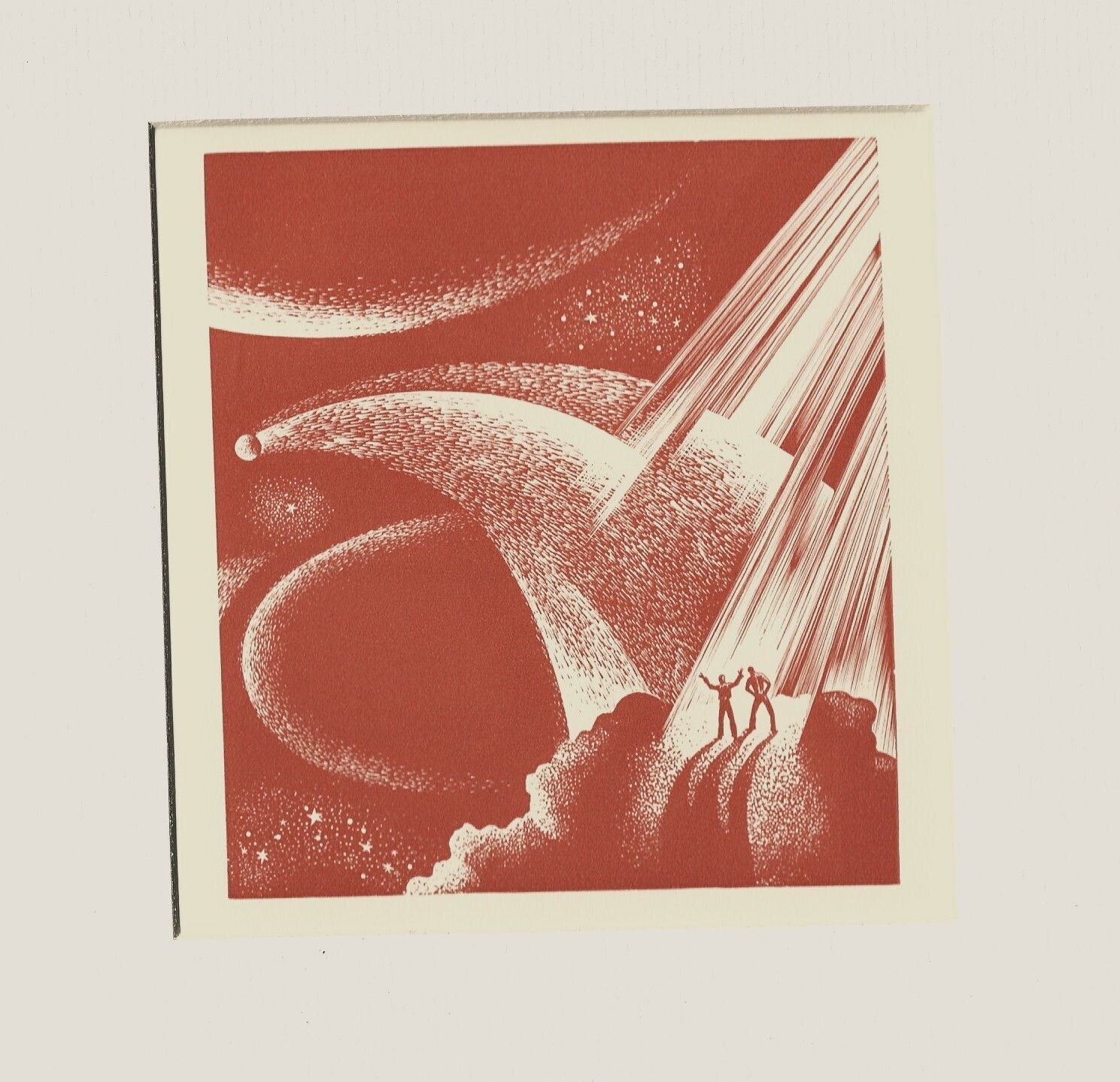 A Scarce Monocolour Lithograph From A Woodcut By Lynd Ward C1932 photo furniture