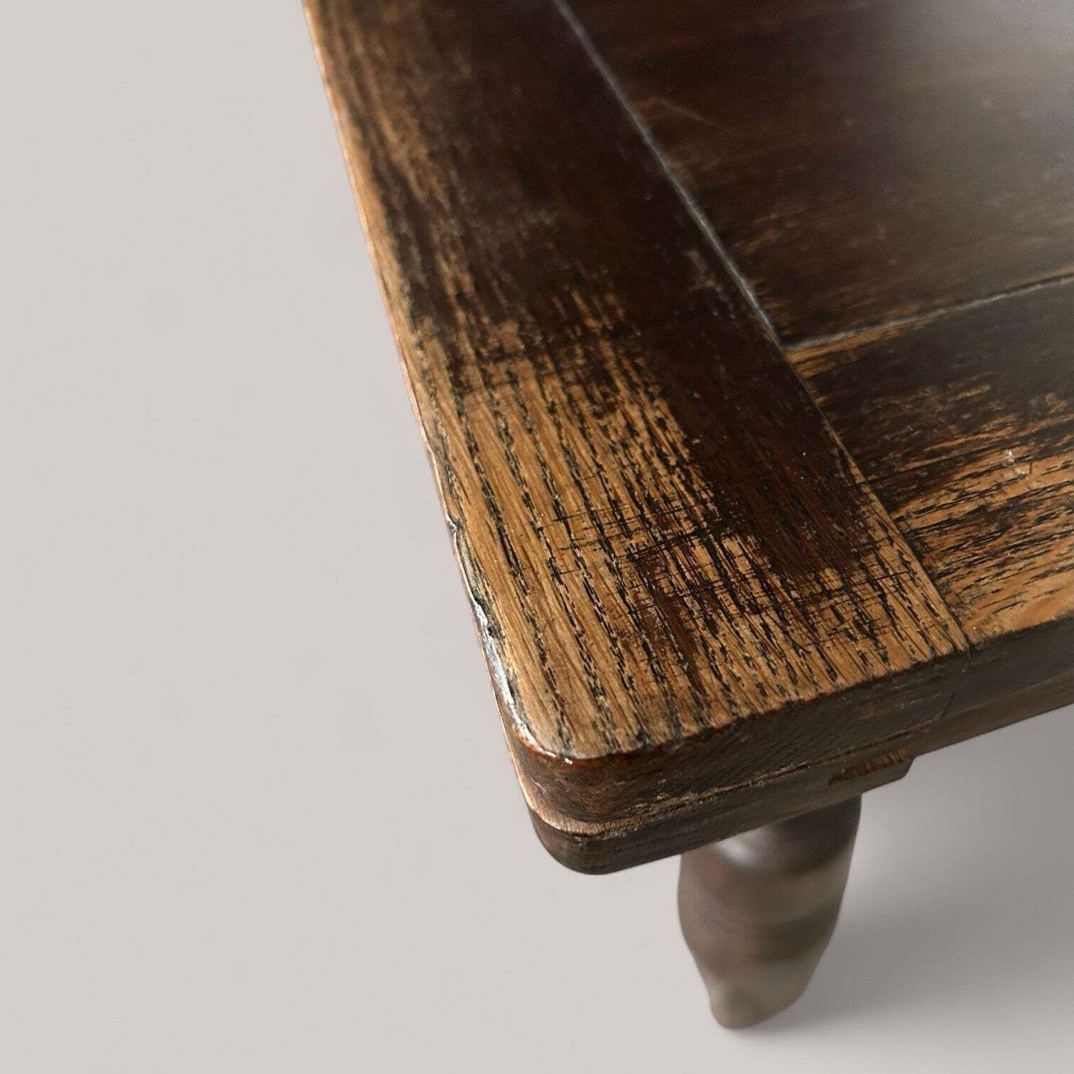 Antique Victorian Oak Drawer Leaf Table photo for sale