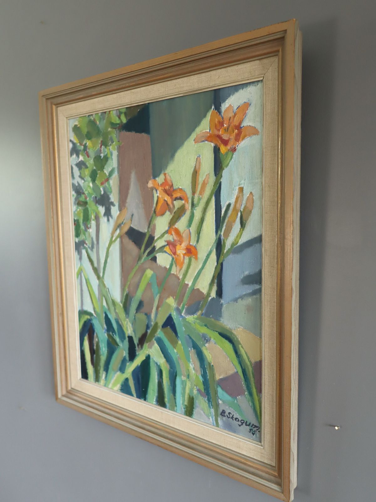 Daylilies In Sunlight Oil Painting photo Art