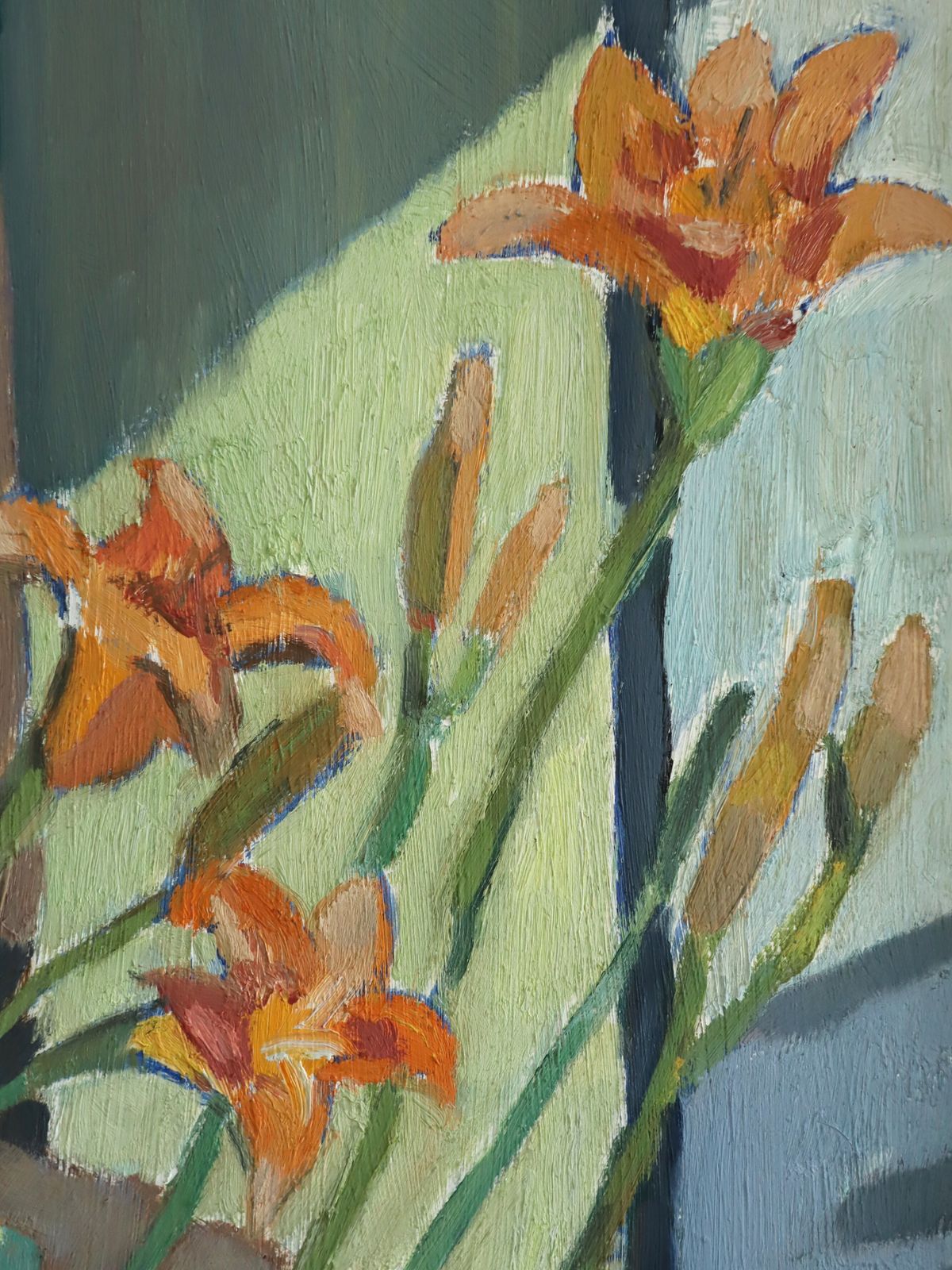 photo furniture Daylilies In Sunlight Oil Painting