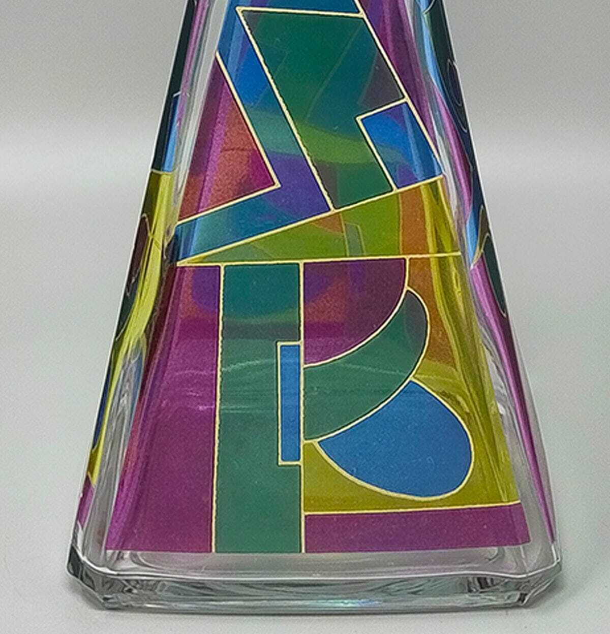 1970s Stunning Decanter Or Decorative Bottle By Luigi Bormioli. Made In Italy photo vinterior