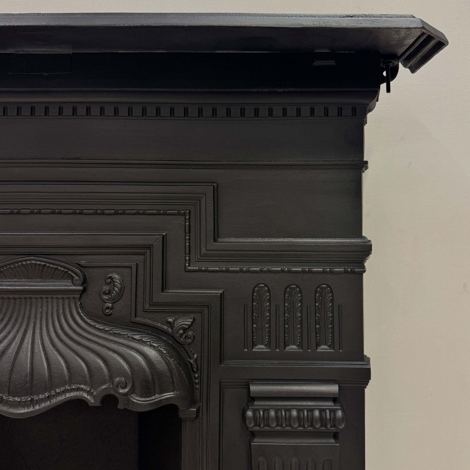 Antique Cast Iron Combination Fireplace photo furniture
