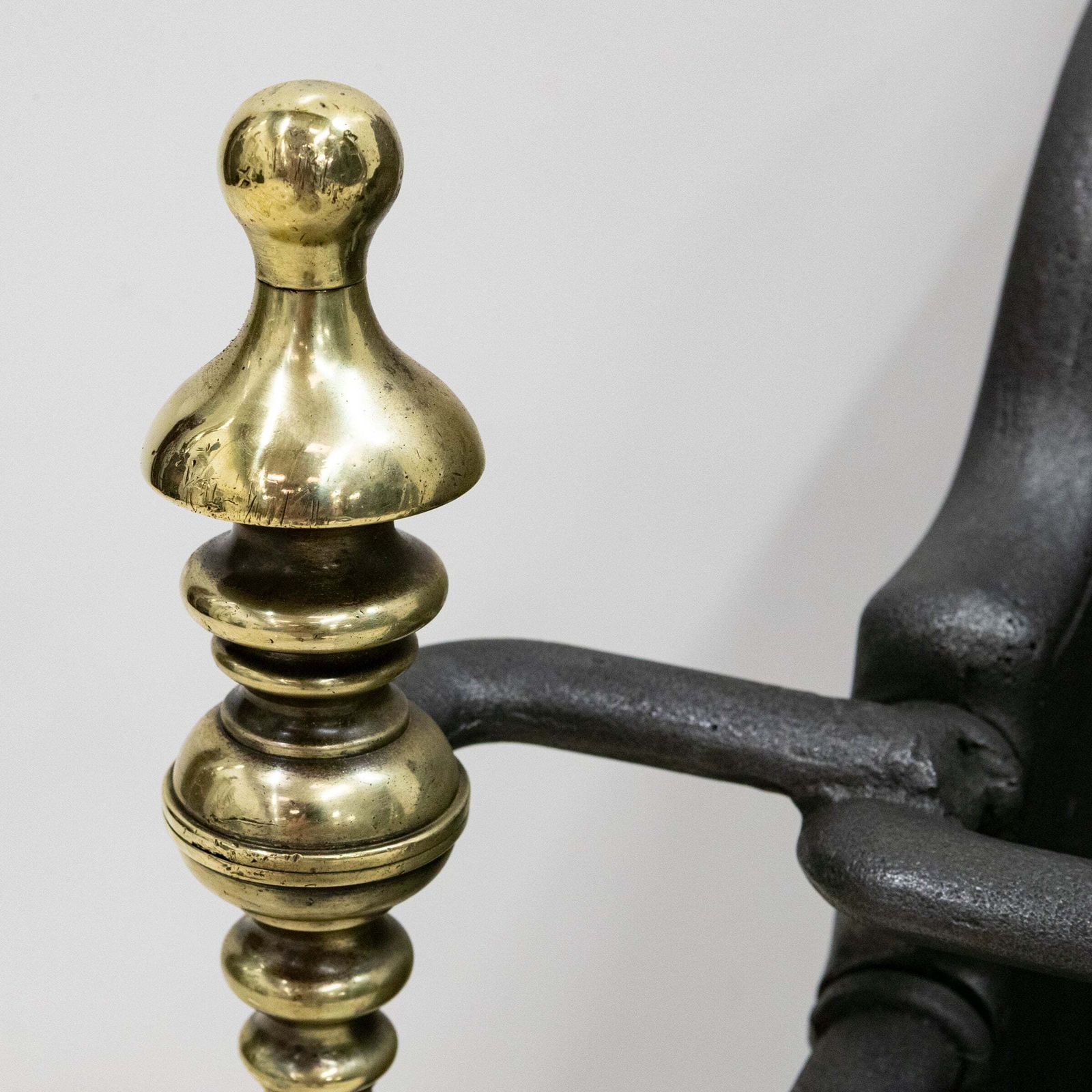 Antique Georgian Fire Basket With Brass Finials photo 4200.0