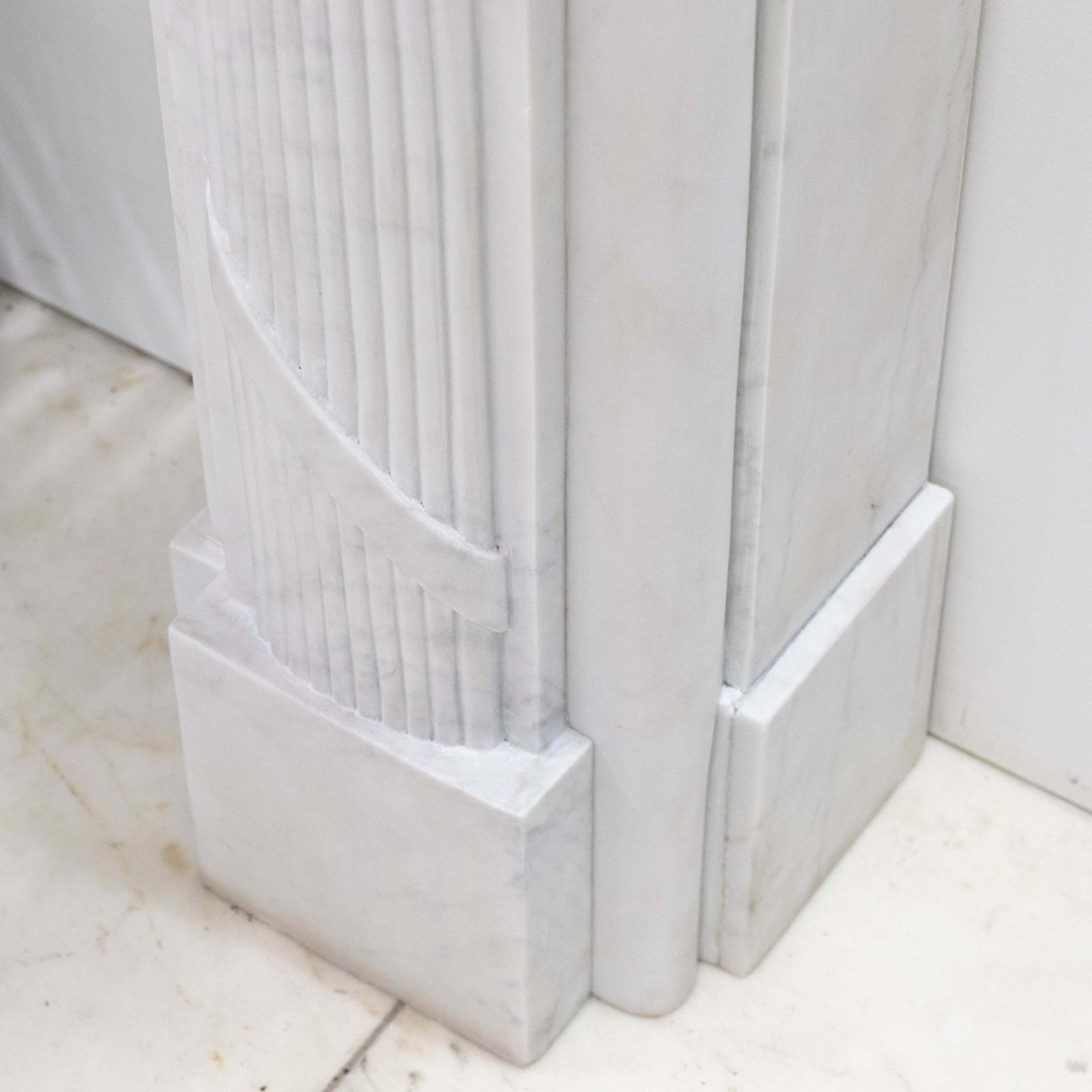 photo buy Reclaimed Regency Style White Marble Surround