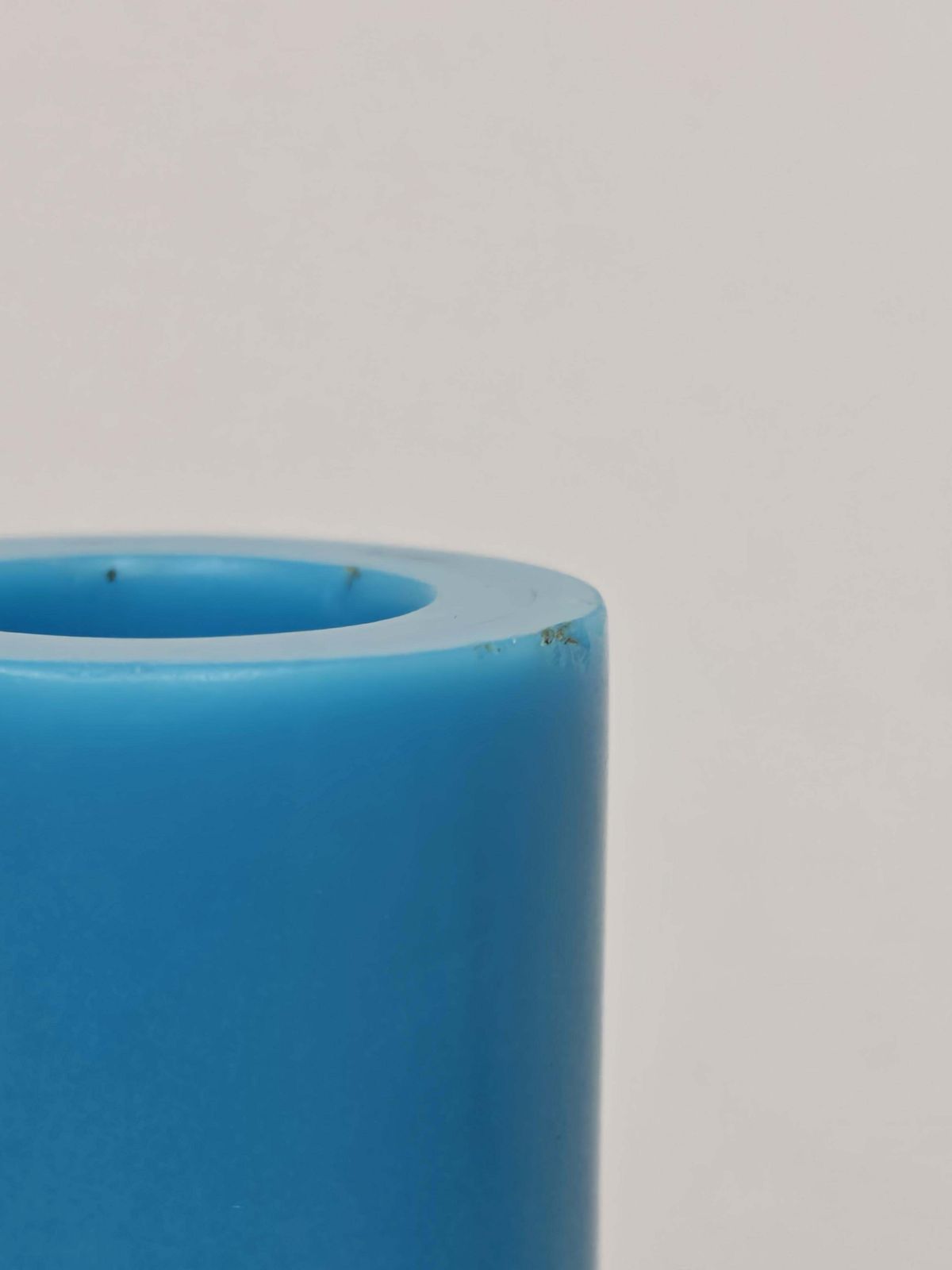 Home Decor Antique Sculptural Turquoise Glass Vase By Peking Glass, China 18th Century photo