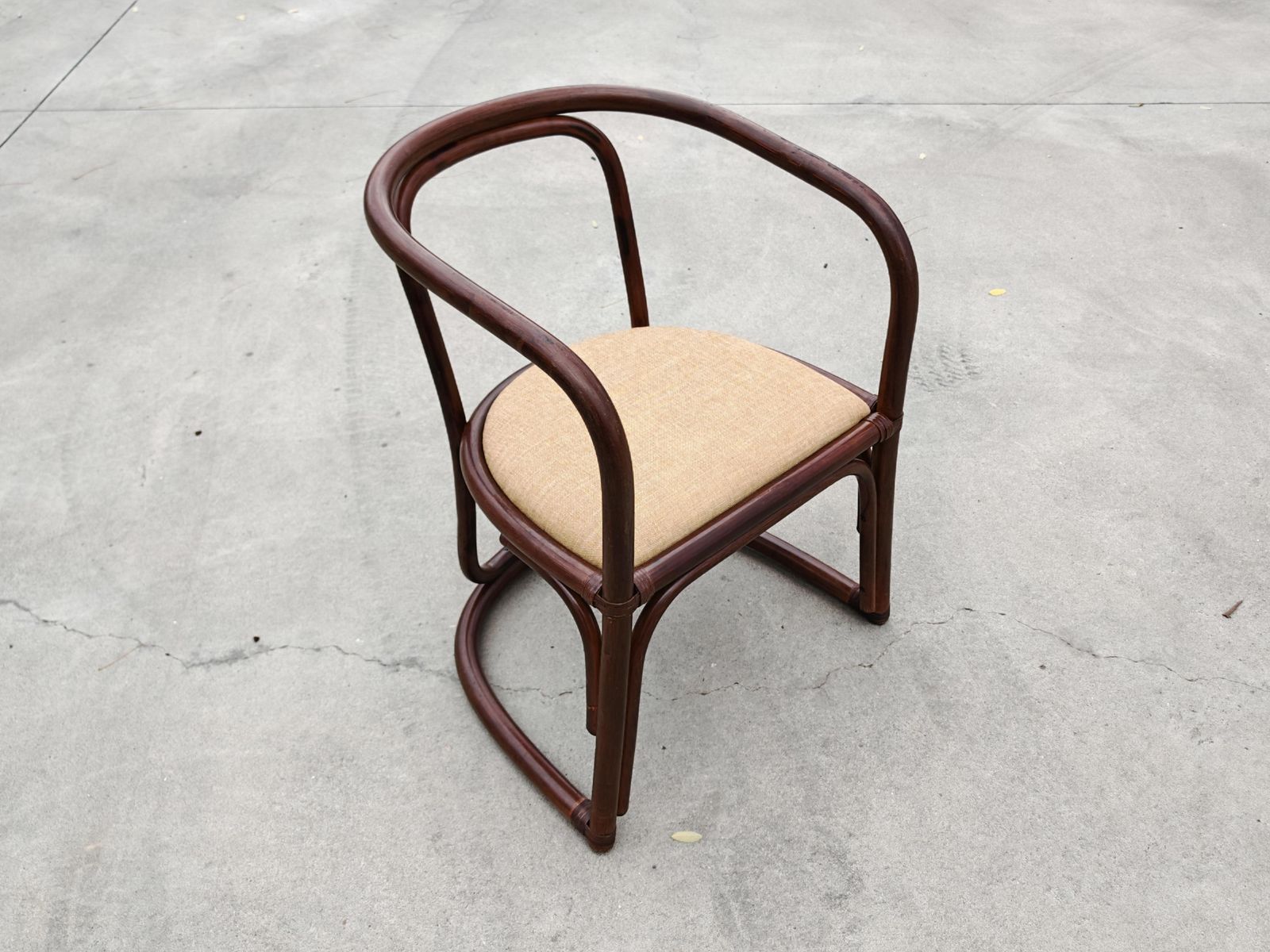 Set Of 6 Bamboo Armchairs For A Dining Room, Italy 1970s photo Furniture