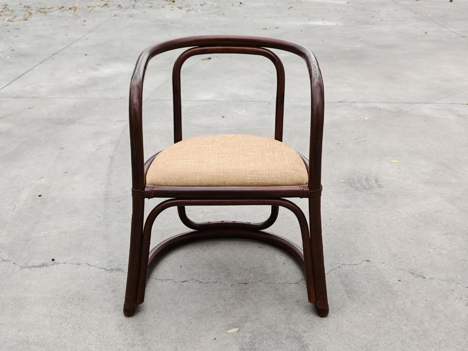 Set Of 6 Bamboo Armchairs For A Dining Room, Italy 1970s photo vintage