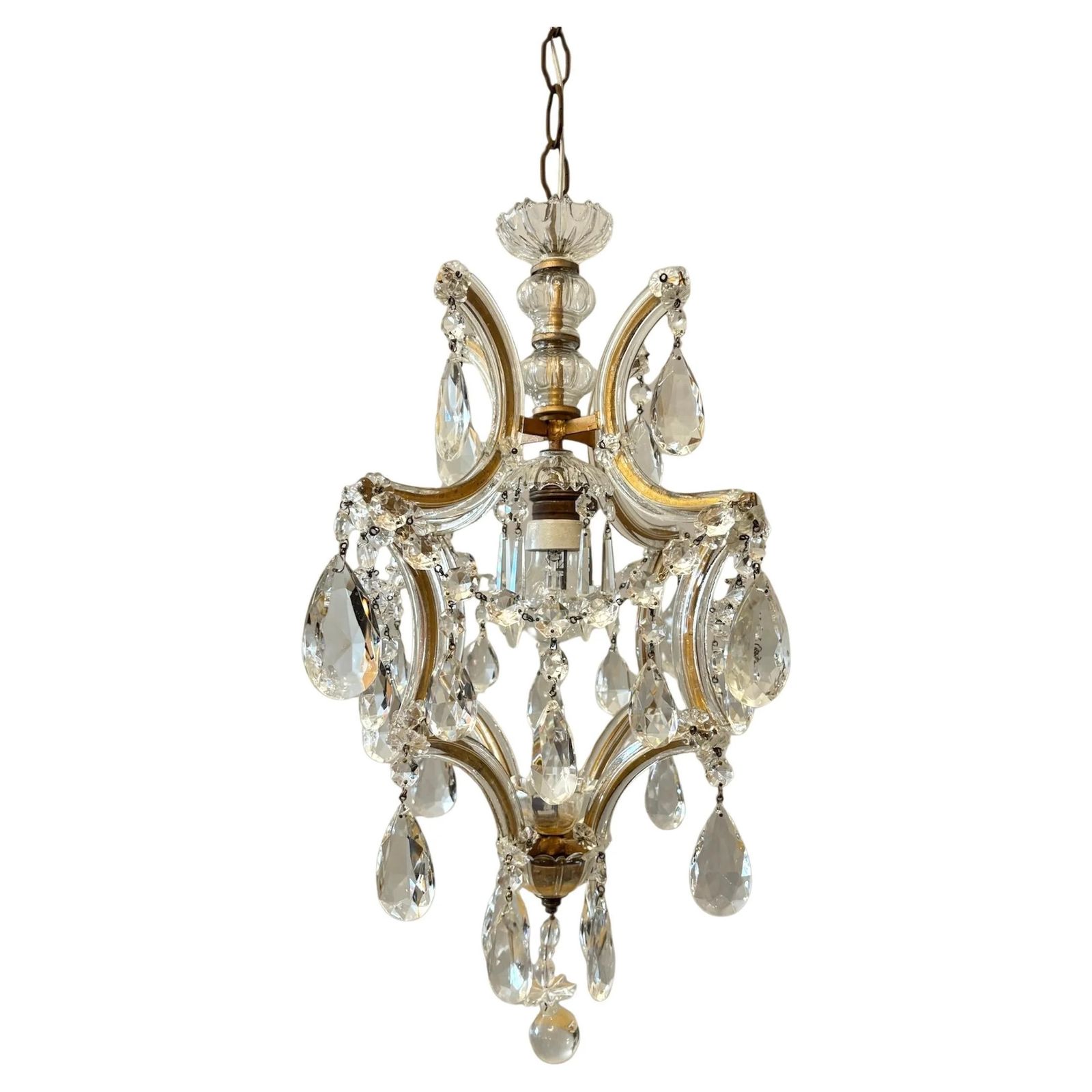 Italian Mid Century Maria Theresa Crystal Chandelier
