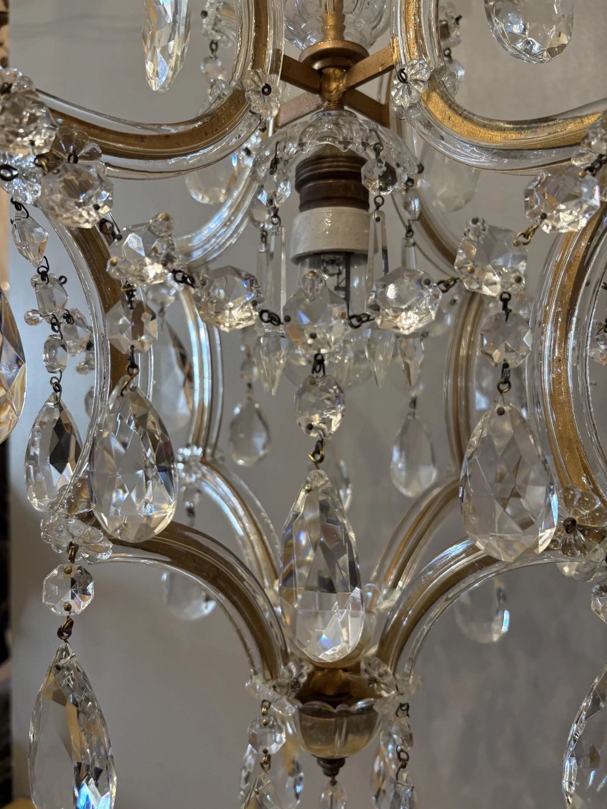 Italian Mid Century Maria Theresa Crystal Chandelier photo 1332.0