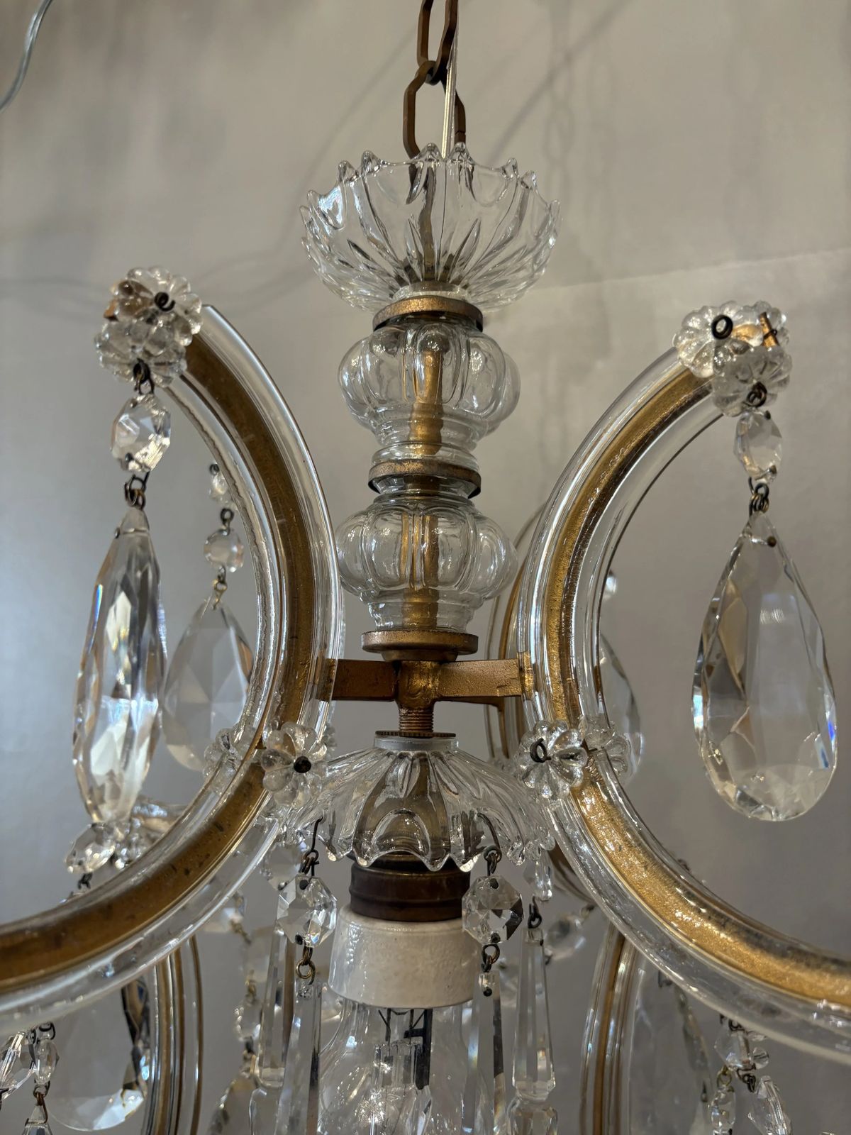 Italian Mid Century Maria Theresa Crystal Chandelier photo buy