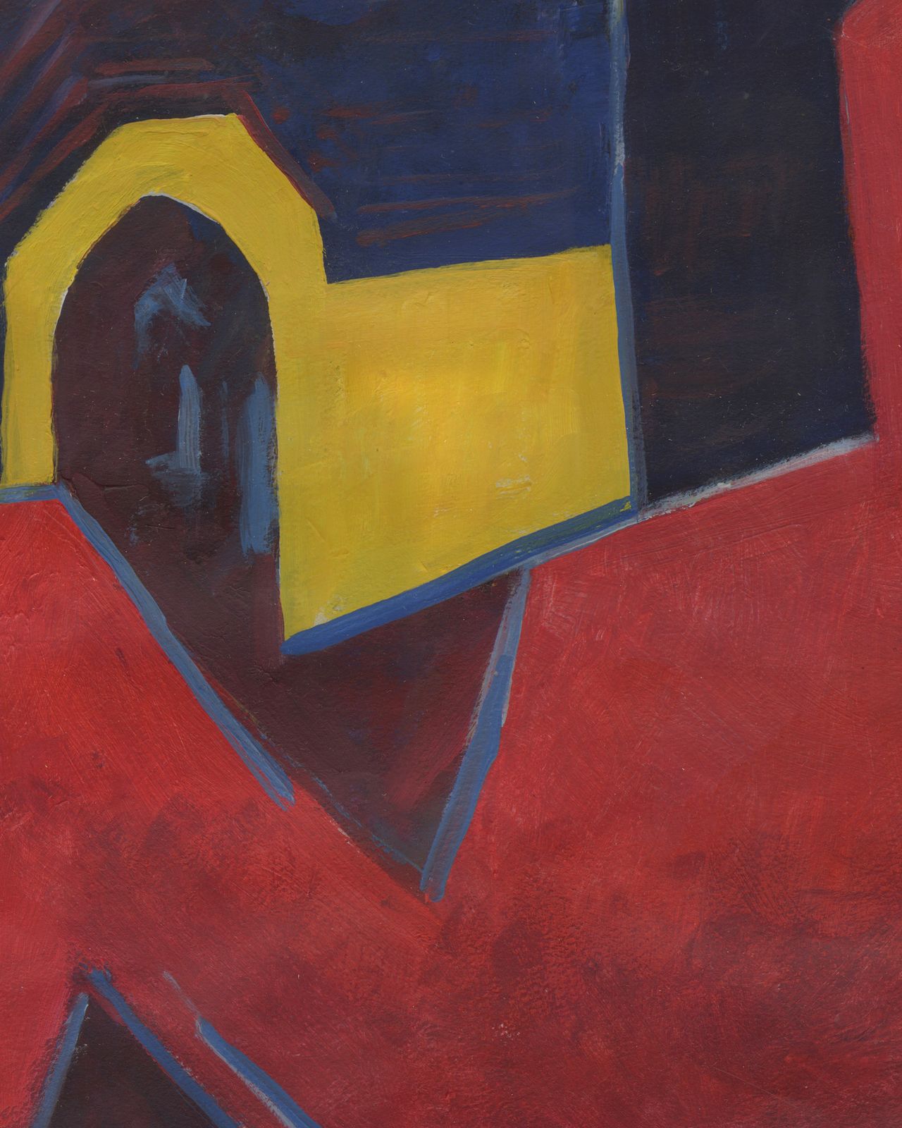 Wonderful Intensely Coloured Abstract Painting, Signed And Framed photo for sale