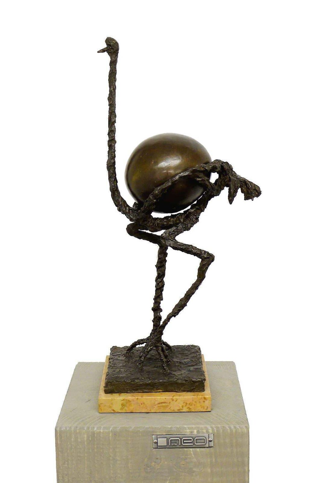 Bronze Sculpture – The Ostrich – Salvador Dalí photo furniture