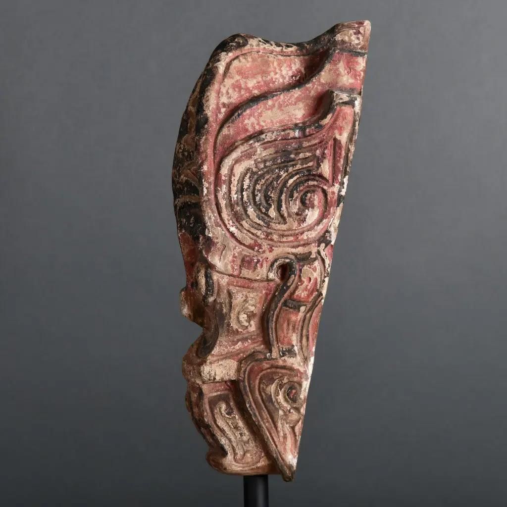 Traditional Batak Painted Wooden Mask –  Tribal Art From Sumatra photo buy