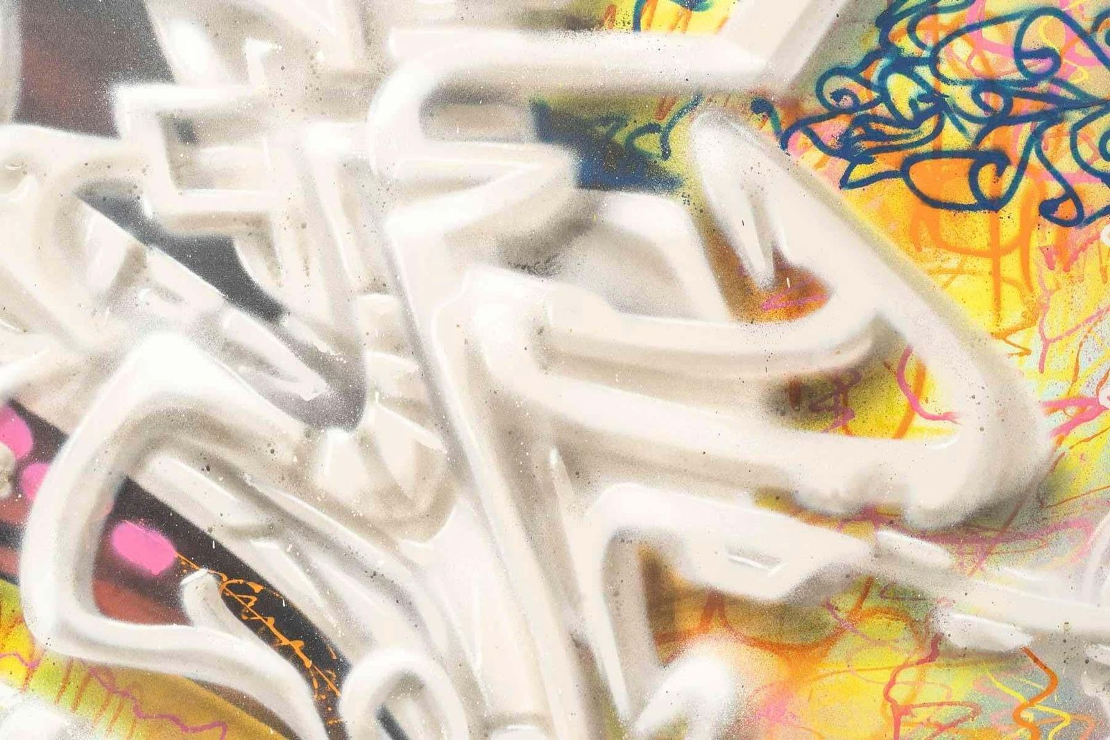 Airbrush On Canvas By François Fabre, Known As 2rode, Signed And Dated 2010. photo for sale