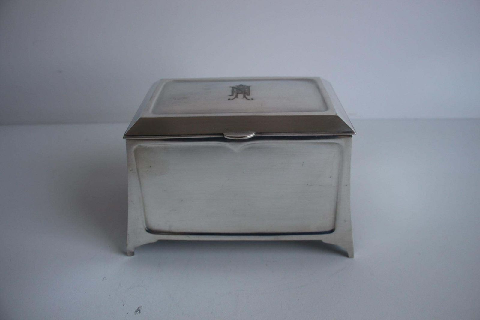 Cigarette Or Cigar Box, Art Krupp Berndorf, Circa 1900 photo for sale