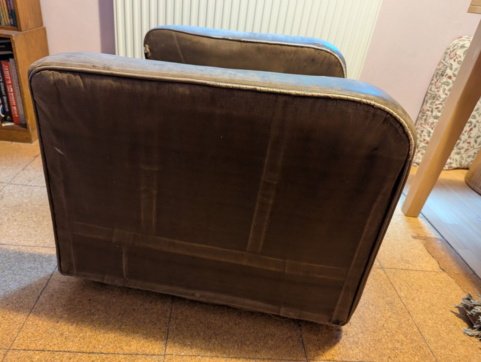 Minty Armchair 100 Yrs Old Structurally Sound Needs Reupholstering. Very Comfortable. 79cm Wide, 90cm Tall, Seat 44cm. photo furniture